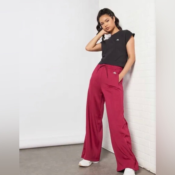 adidas Pants & Jumpsuits Womens Adidas Xl Wide Leg Track Pants Zoe